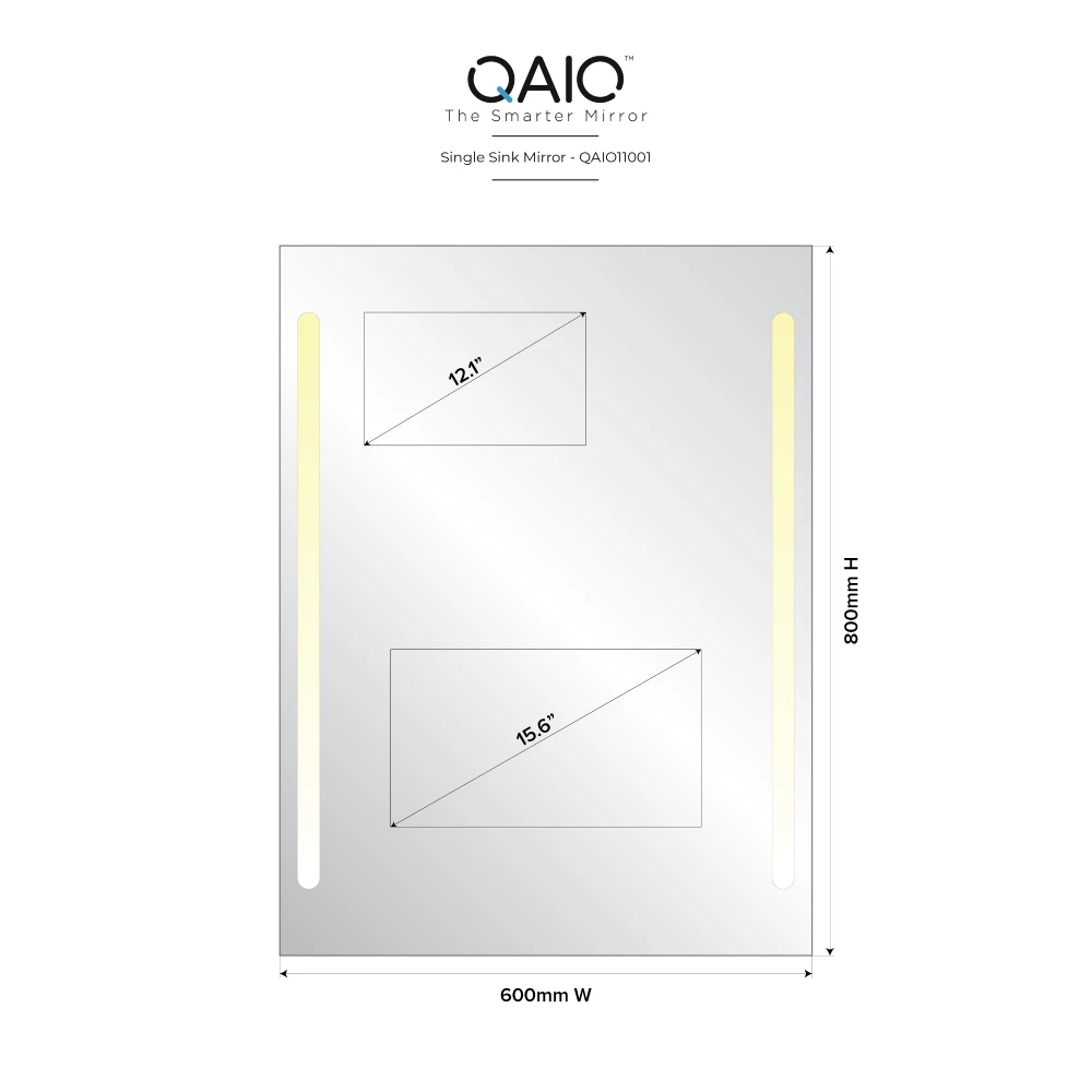 QAIO 800mm width x 1000mm height, with 22” TV (QAIO11002)